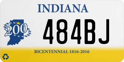 IN license plate 484BJ