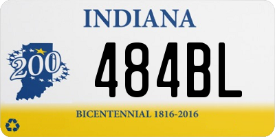 IN license plate 484BL