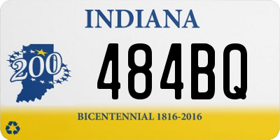 IN license plate 484BQ