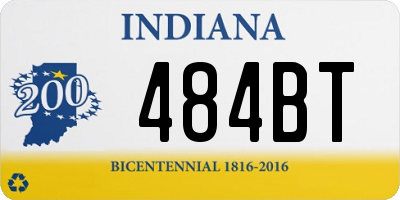 IN license plate 484BT