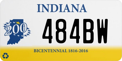 IN license plate 484BW