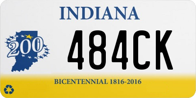 IN license plate 484CK