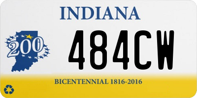 IN license plate 484CW