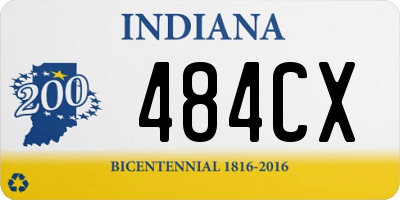 IN license plate 484CX