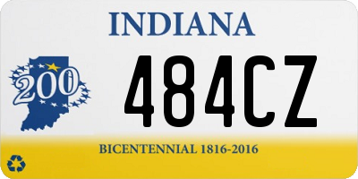 IN license plate 484CZ