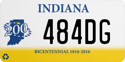 IN license plate 484DG