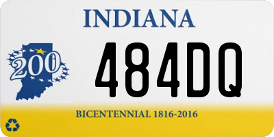 IN license plate 484DQ