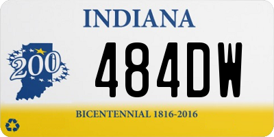 IN license plate 484DW