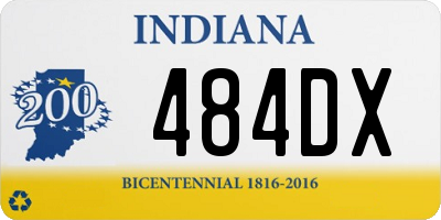 IN license plate 484DX