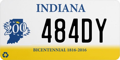 IN license plate 484DY