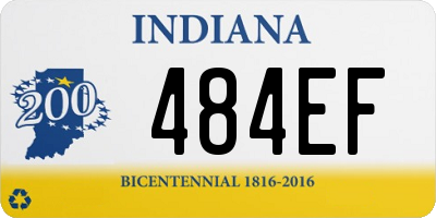 IN license plate 484EF