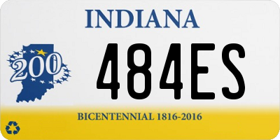 IN license plate 484ES