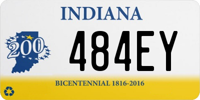 IN license plate 484EY