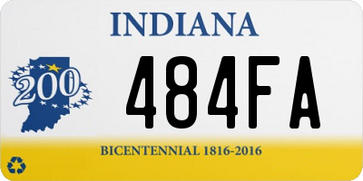 IN license plate 484FA