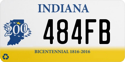 IN license plate 484FB