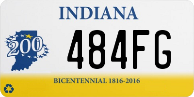 IN license plate 484FG