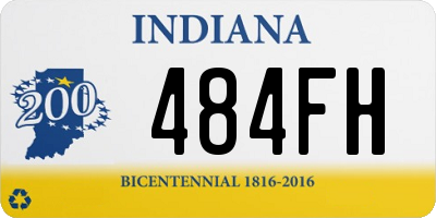 IN license plate 484FH