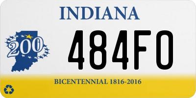 IN license plate 484FO