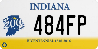 IN license plate 484FP