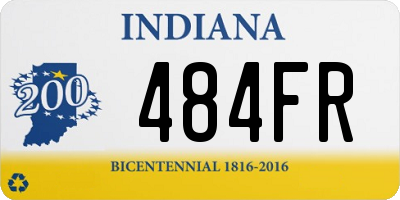 IN license plate 484FR