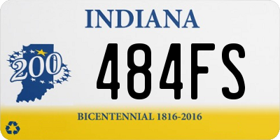 IN license plate 484FS