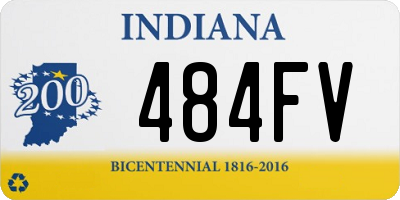 IN license plate 484FV