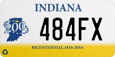 IN license plate 484FX