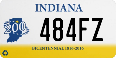 IN license plate 484FZ