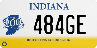 IN license plate 484GE