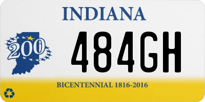 IN license plate 484GH
