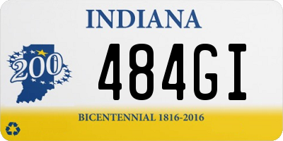 IN license plate 484GI