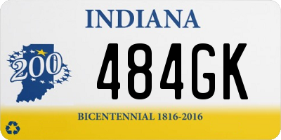 IN license plate 484GK