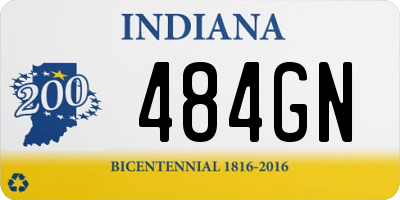 IN license plate 484GN