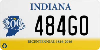 IN license plate 484GO