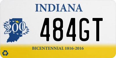 IN license plate 484GT