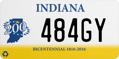 IN license plate 484GY