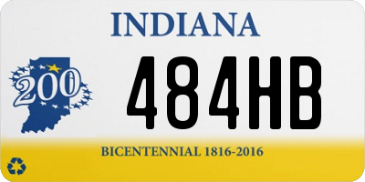 IN license plate 484HB