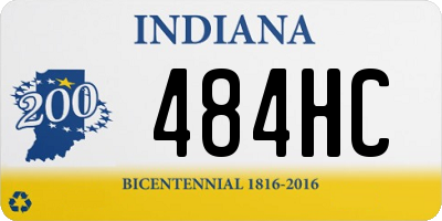 IN license plate 484HC