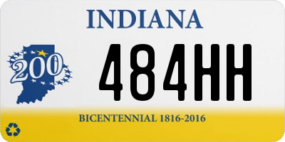 IN license plate 484HH