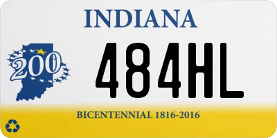 IN license plate 484HL