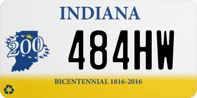 IN license plate 484HW