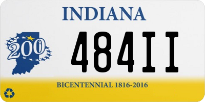 IN license plate 484II