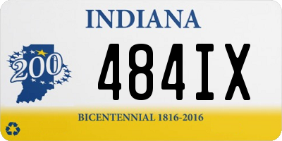 IN license plate 484IX