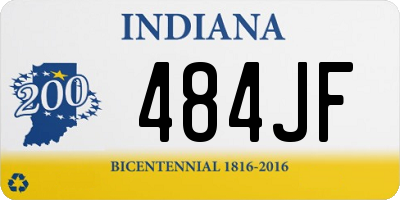 IN license plate 484JF