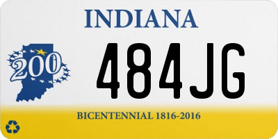 IN license plate 484JG