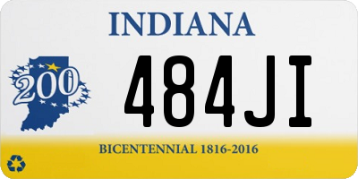 IN license plate 484JI