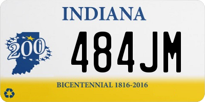 IN license plate 484JM