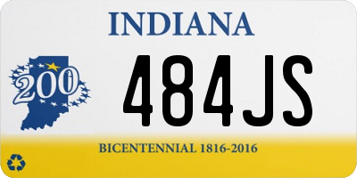 IN license plate 484JS