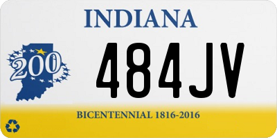 IN license plate 484JV