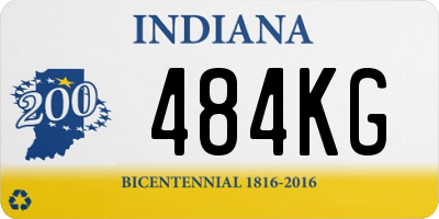 IN license plate 484KG